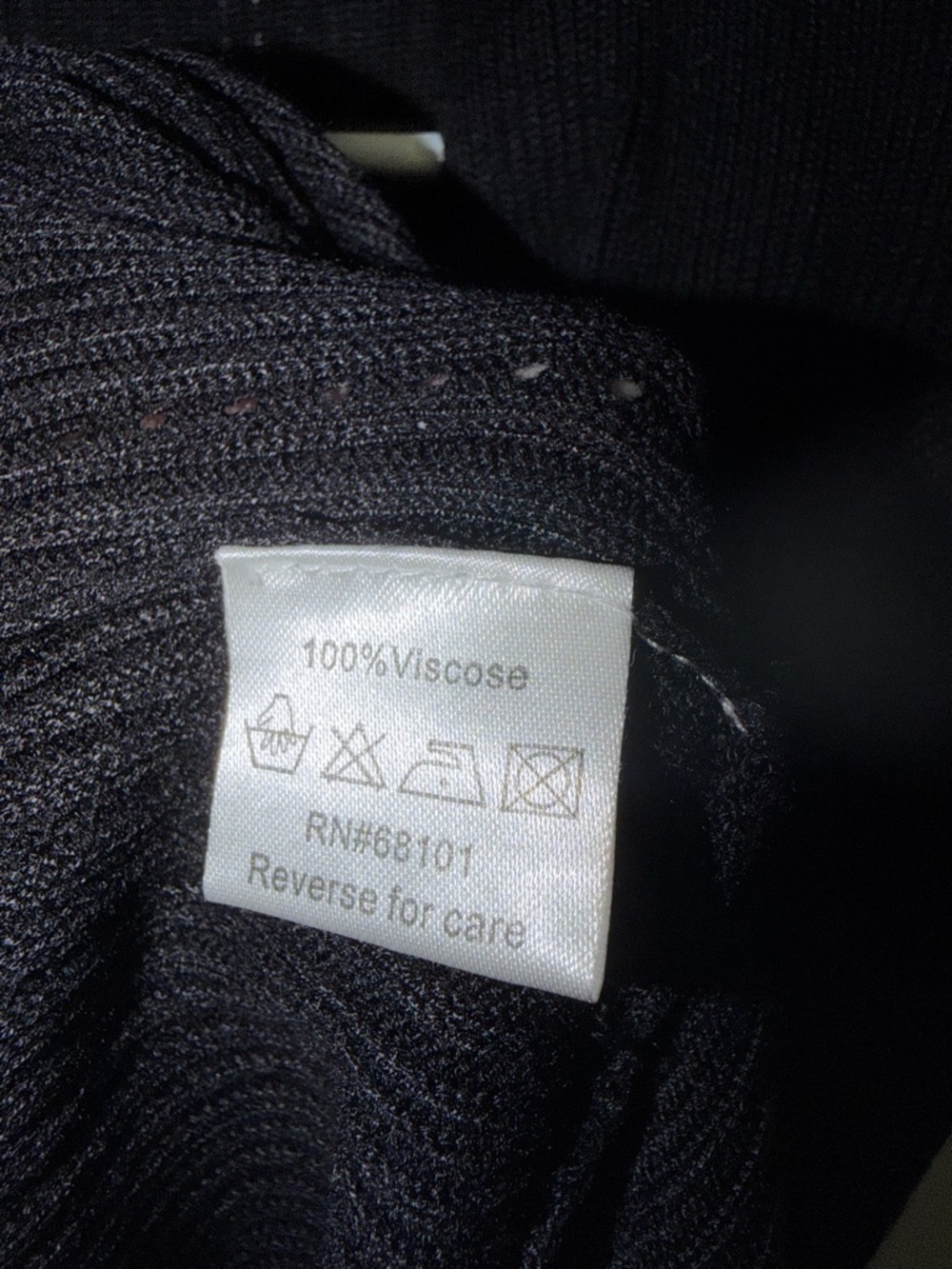 Belldini Black Ribbed Knit Cardigan. Size-M - Picture 4 of 8